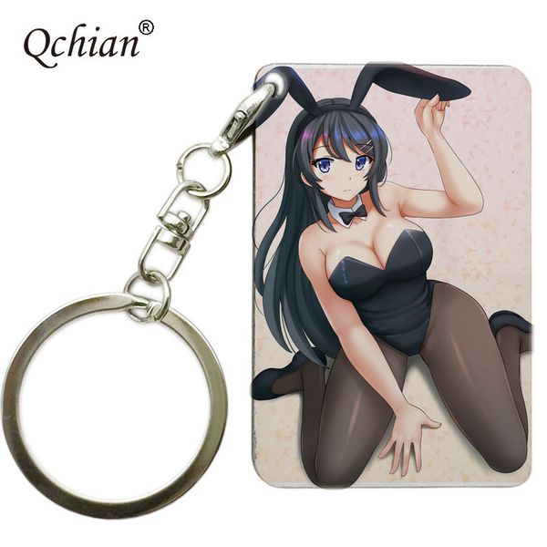car key bag decoration jewelry anime seishun buta yarou wa girl senpai no yume wo minai wooden keychain pendant, Silver
car key bag decoration jewelry anime seishun buta yarou wa girl senpai no yume wo minai wooden keychain pendant, Silver