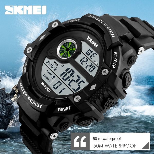 08bv7 fashionable outdoor sports electronic beauty personalized large dial men's waterproof electronic watch outdoor sports timing mult, Blue
08bv7 fashionable outdoor sports electronic beauty personalized large dial men's waterproof electronic watch outdoor sports timing mult, Blue