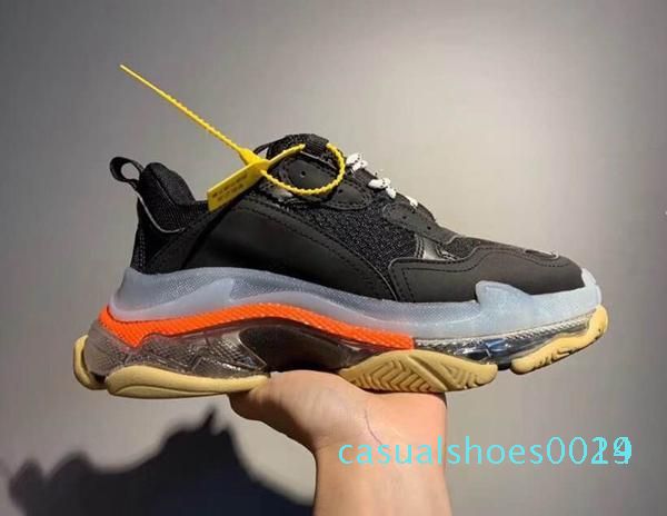 2019 pari triple-s 17fw crystal bottom green luxury dad shoes platform triple s sneakers for men women vintage kanye old grandpa trainer c14, Black
2019 pari triple-s 17fw crystal bottom green luxury dad shoes platform triple s sneakers for men women vintage kanye old grandpa trainer c14, Black