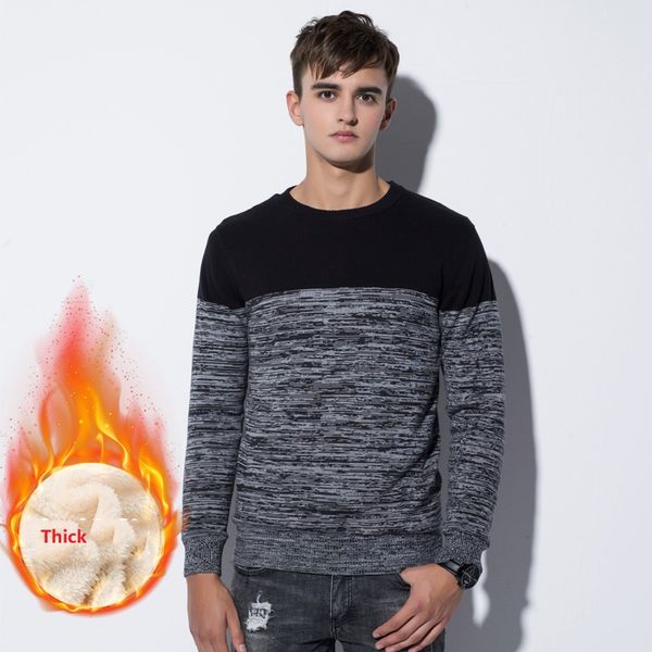 men sweater 2020 autumn winter new plus velvet sweater men fashion casual striped o-neck pullover pull warm bottoming shirt, White;black
men sweater 2020 autumn winter new plus velvet sweater men fashion casual striped o-neck pullover pull warm bottoming shirt, White;black