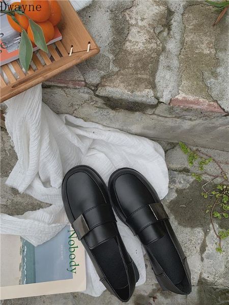 one foot thick bottom with ins small shoes female retro students korean version of the wild japanese british college wind single, Black
one foot thick bottom with ins small shoes female retro students korean version of the wild japanese british college wind single, Black