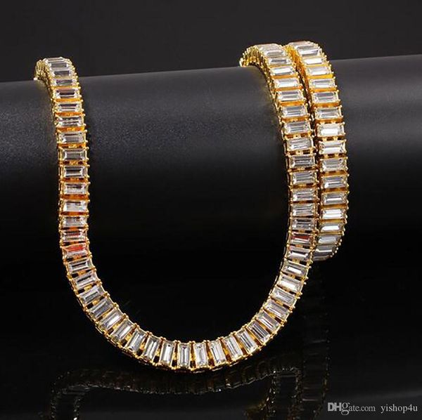 men's iced out chain rectangle crystal rhinestone gold tennis chains 7inch-24inch hip hop chain necklace jewelry, Black
men's iced out chain rectangle crystal rhinestone gold tennis chains 7inch-24inch hip hop chain necklace jewelry, Black