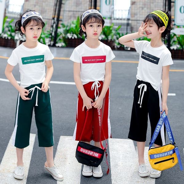 tiasg clothing girls suit summer clothing 2020 new pure cotton medium and large girls korean style wide wide leg pants children's child
tiasg clothing girls suit summer clothing 2020 new pure cotton medium and large girls korean style wide wide leg pants children's child