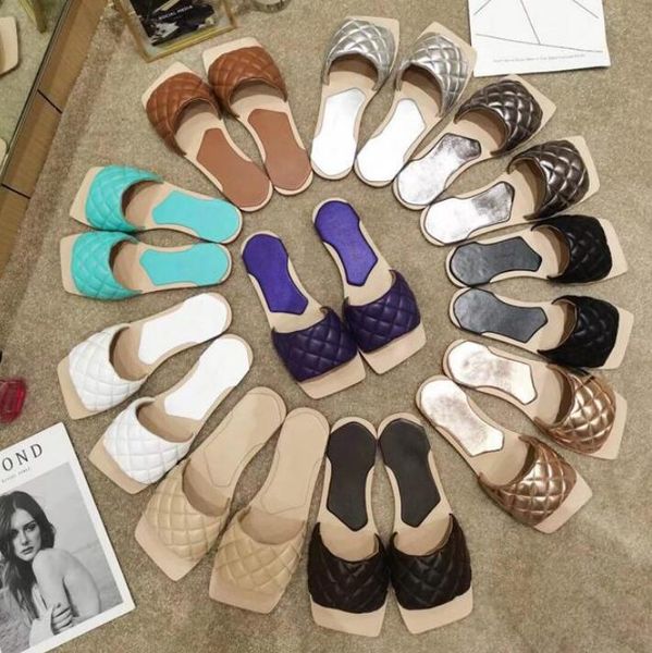 2020 summer 10 color the latest leather slippers luxury matte leather checked women shoes open-toed women flat heel sandals beach shoes 6-4, Black
2020 summer 10 color the latest leather slippers luxury matte leather checked women shoes open-toed women flat heel sandals beach shoes 6-4, Black