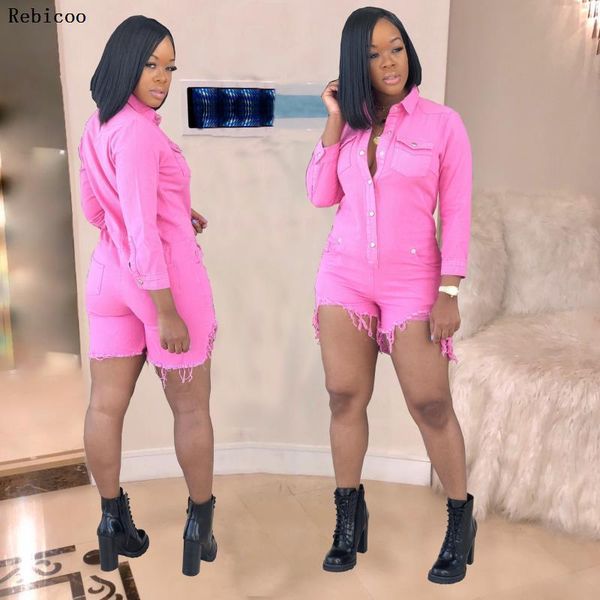 the new womens shirt denim playsuits women spring casual long sleeve elegant short jumpsuit loose fashion jumpsuit rompers, Black;white
the new womens shirt denim playsuits women spring casual long sleeve elegant short jumpsuit loose fashion jumpsuit rompers, Black;white