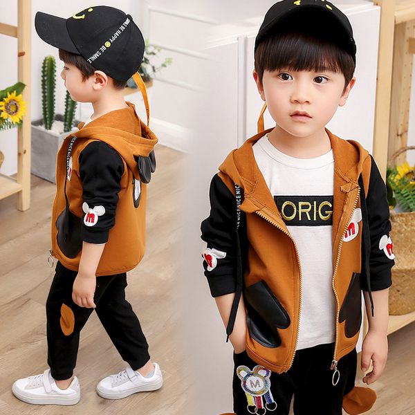 baby boys clothing set for boys hooded coat+t-shirt pants 3pcs autumn kids sport suit high end children clothing 2-6t, White
baby boys clothing set for boys hooded coat+t-shirt pants 3pcs autumn kids sport suit high end children clothing 2-6t, White