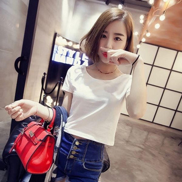round neck short-sleeved t- 2020 spring new simple loose underpants t- short shirt with ins super base shirt fashion, White
round neck short-sleeved t- 2020 spring new simple loose underpants t- short shirt with ins super base shirt fashion, White