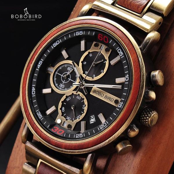 men watch bobo bird montre homme wooden men's watches auto date chronograph quartz wristwatch new brand relogio masculino k-t07, Slivery;brown
men watch bobo bird montre homme wooden men's watches auto date chronograph quartz wristwatch new brand relogio masculino k-t07, Slivery;brown