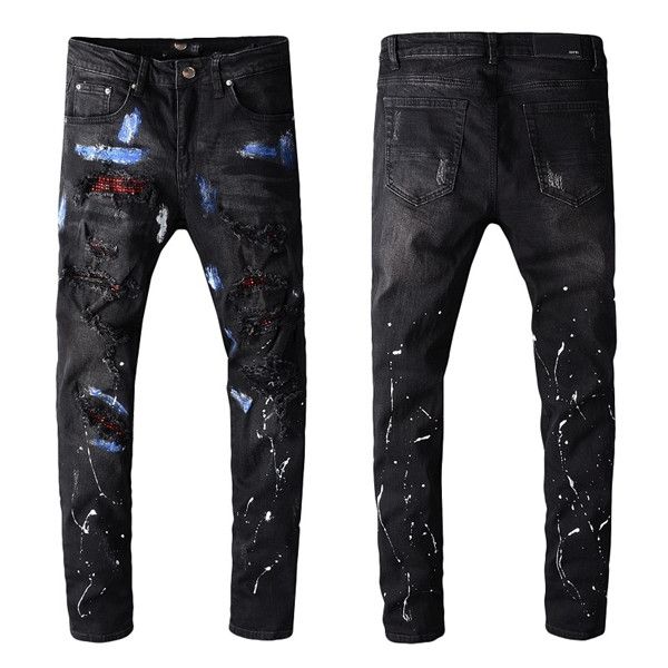the luxury master of the men's designer pants trend designs high-quality jeans that are newcomers for men, Blue
the luxury master of the men's designer pants trend designs high-quality jeans that are newcomers for men, Blue