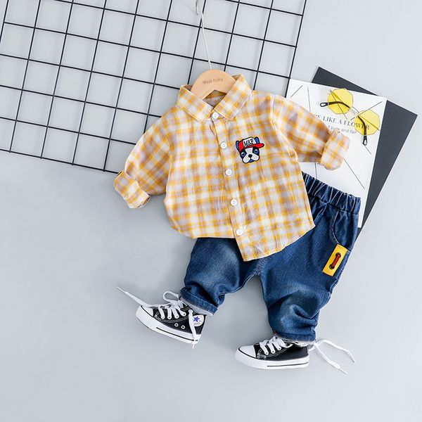 весна новорожденные одежда plaid baby набор малышей отворотом кардиган рубашка + джинсы 2pcs младенческая костюм дети хлопок неофициальные м, White
весна новорожденные одежда plaid baby набор малышей отворотом кардиган рубашка + джинсы 2pcs младенческая костюм дети хлопок неофициальные м, White