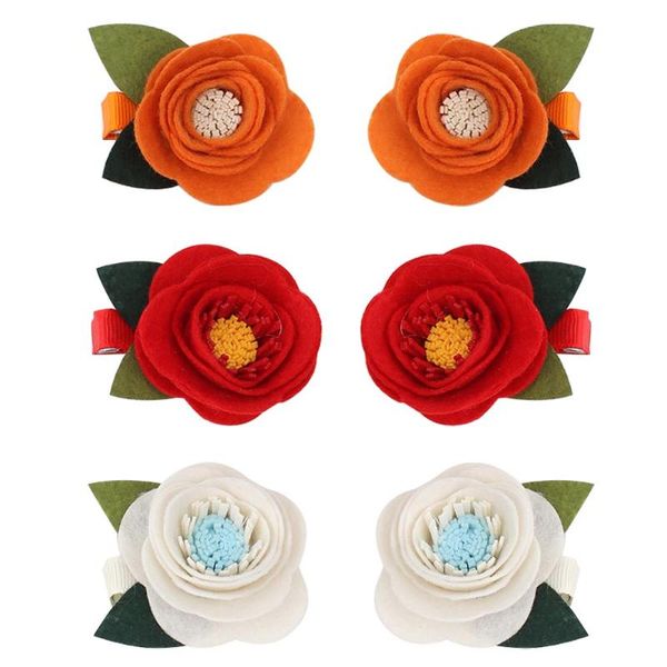 6pcs artificial flower baby hairpins felt camellia hair clips for girls children non slip pins handmade diy kids accessories, Slivery;white
6pcs artificial flower baby hairpins felt camellia hair clips for girls children non slip pins handmade diy kids accessories, Slivery;white