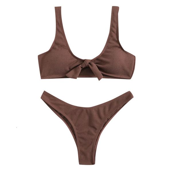 summer ladies solid color bikini female split swimsuit brown vest conservative low waist bikini z1227, White;black
summer ladies solid color bikini female split swimsuit brown vest conservative low waist bikini z1227, White;black