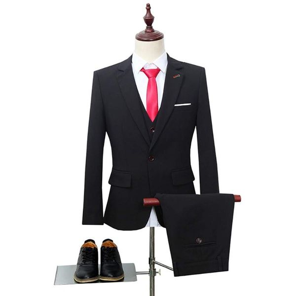 3 pieces suits / boutique men's casual business wedding groom suit coat trousers waistcoat custom color suit xs-5xl, White;black
3 pieces suits / boutique men's casual business wedding groom suit coat trousers waistcoat custom color suit xs-5xl, White;black