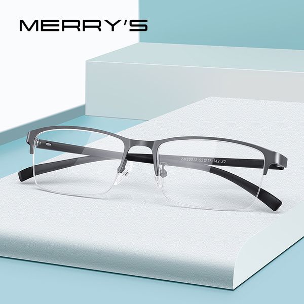 merrys design men titanium alloy glasses frame tr90 legs business myopia prescription eyeglasses half optical frame s2213, Black
merrys design men titanium alloy glasses frame tr90 legs business myopia prescription eyeglasses half optical frame s2213, Black