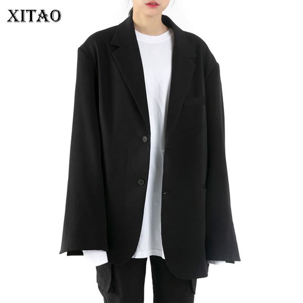 xitao single breast blazer women 2020 autumn casual fashion new style all match notched collar full sleeve women clothes zp1912, White;black
xitao single breast blazer women 2020 autumn casual fashion new style all match notched collar full sleeve women clothes zp1912, White;black