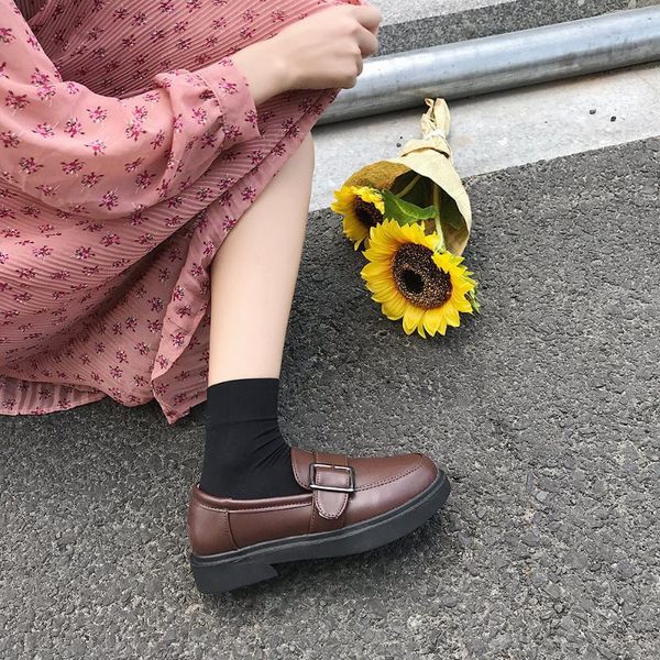 women shoes 2020 new summer all-match japanese small leather shoes women style retro british thick heel small single, Black
women shoes 2020 new summer all-match japanese small leather shoes women style retro british thick heel small single, Black