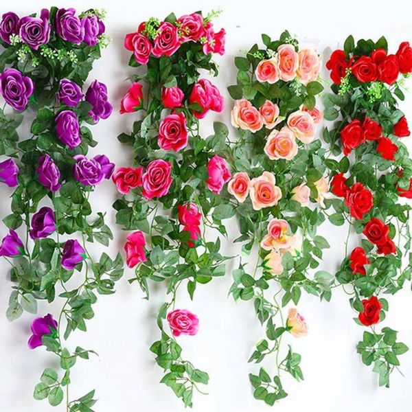 2.5m long artificial rose garland silk flowers vine ivy wedding garden string for party wedding home garden balcony decoration
2.5m long artificial rose garland silk flowers vine ivy wedding garden string for party wedding home garden balcony decoration