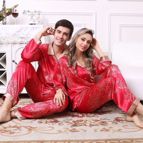 luxury couples silk satin pajamas red color sleepwear set nightwear 2 pieces pajamas pants suits chinese pajama for lovers, Black;brown
luxury couples silk satin pajamas red color sleepwear set nightwear 2 pieces pajamas pants suits chinese pajama for lovers, Black;brown