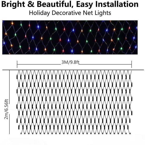 led string lights net mesh lights indoor outdoor party christmas tree lighting 3m*2m 200leds av220v with 8 modes wall decoration lamp
led string lights net mesh lights indoor outdoor party christmas tree lighting 3m*2m 200leds av220v with 8 modes wall decoration lamp