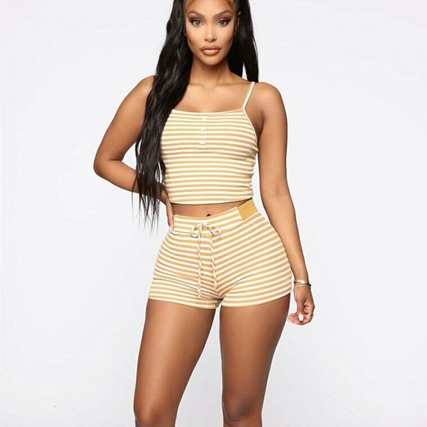 2pcs women sleepwear summer casual bodycon striped crop and shorts outfits clothes sport pajama sets, Gray
2pcs women sleepwear summer casual bodycon striped crop and shorts outfits clothes sport pajama sets, Gray