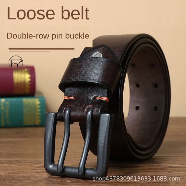 1unzb 4.3cm widened double pin buckle 4.3cm widened double pin buckle belt male leather layer cowhide youth all-match leisure special so, Black;brown
1unzb 4.3cm widened double pin buckle 4.3cm widened double pin buckle belt male leather layer cowhide youth all-match leisure special so, Black;brown
