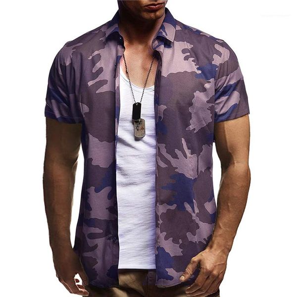 camouflage shirt short sleeve turn down collar single breasted summer casual shirts homme fashion clothes mens, White;black
camouflage shirt short sleeve turn down collar single breasted summer casual shirts homme fashion clothes mens, White;black