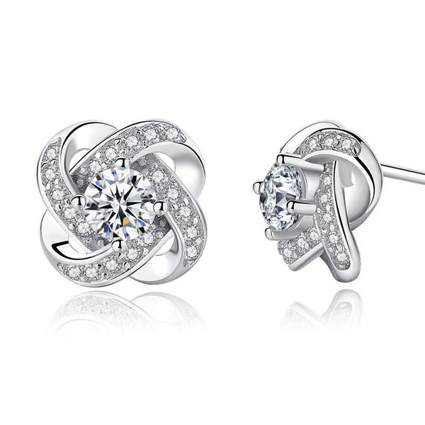 925 silver clover stud earrings flower diamond earrings silver jewelry wholesale
925 silver clover stud earrings flower diamond earrings silver jewelry wholesale