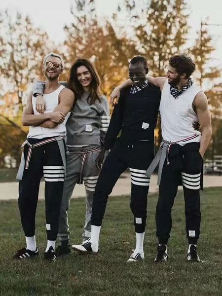 mens womentrack pants new fashion thomb fitness streetwear trousers men striped jogger sport joggers sweatpants pantalon homme, Black
mens womentrack pants new fashion thomb fitness streetwear trousers men striped jogger sport joggers sweatpants pantalon homme, Black