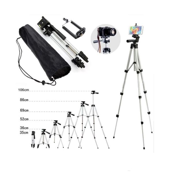 10pc tripod 3110 camera tripod adjustable tripod mobile phone selfie live camera convenient phone bracket video camera with retail box
10pc tripod 3110 camera tripod adjustable tripod mobile phone selfie live camera convenient phone bracket video camera with retail box