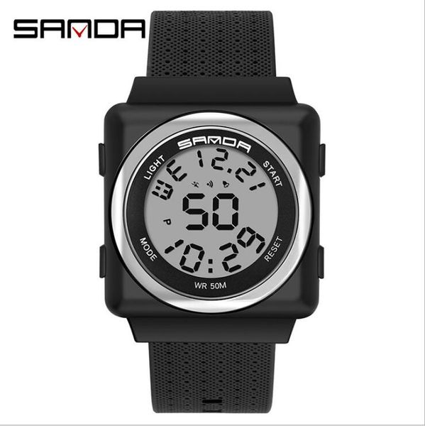 sanda watches men's and women's electronic watches fashion luminous waterproof student sports multifunctional watch, Slivery;brown
sanda watches men's and women's electronic watches fashion luminous waterproof student sports multifunctional watch, Slivery;brown