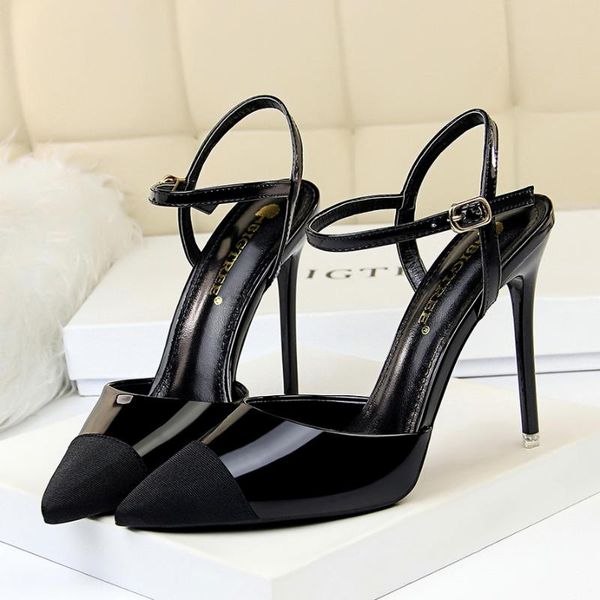 european and american fashion professional women's shoes fine heel shallow mouth high heel slim thin hollow color matchi, Black
european and american fashion professional women's shoes fine heel shallow mouth high heel slim thin hollow color matchi, Black