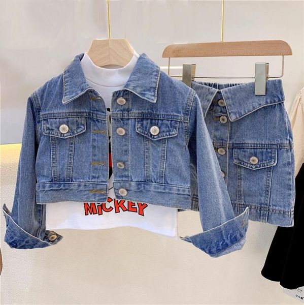 clothing sets spring autumn girls 2 pcs set baby jacket + skirt dress kids suit children denim clothes button glitter letter patch 3 to 8 yr, White
clothing sets spring autumn girls 2 pcs set baby jacket + skirt dress kids suit children denim clothes button glitter letter patch 3 to 8 yr, White