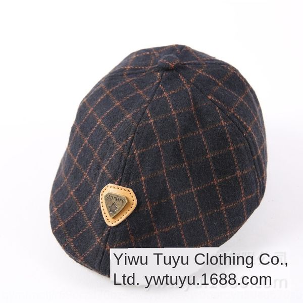 korean style children's hat new boy's classic wool beret plaid woolen beret leather cap tide bl142, Blue;gray
korean style children's hat new boy's classic wool beret plaid woolen beret leather cap tide bl142, Blue;gray