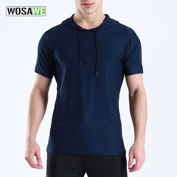 wosawe men's sports hooded sweatshirt t-shirt short sleeve breathable quick-dry elastic gym fitness clothes running jogging isst#, Black;blue
wosawe men's sports hooded sweatshirt t-shirt short sleeve breathable quick-dry elastic gym fitness clothes running jogging isst#, Black;blue