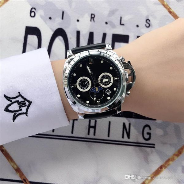 all subdials work mens automatic leather strap quartz calendar wristwatches luxury designer watch business men watch military watches, Slivery;brown
all subdials work mens automatic leather strap quartz calendar wristwatches luxury designer watch business men watch military watches, Slivery;brown