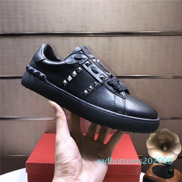 womens mens designer casual shoes sneakers luxury low cut studded spiked platform shoes leather patchwork color trainer dress sneakers r08, Black
womens mens designer casual shoes sneakers luxury low cut studded spiked platform shoes leather patchwork color trainer dress sneakers r08, Black