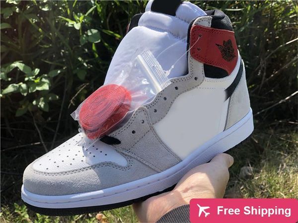 authentic air high 1 og white black light smoke grey varsity red 555088 -126 basketball shoes men sneakers with original box
authentic air high 1 og white black light smoke grey varsity red 555088 -126 basketball shoes men sneakers with original box