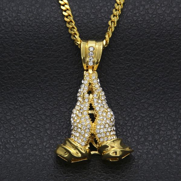 collare retro praying hands pendant gold/black color stainless steel accessories prayer necklace christian jewelry p905, Silver
collare retro praying hands pendant gold/black color stainless steel accessories prayer necklace christian jewelry p905, Silver