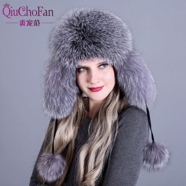 fur hat for women natural raccoon fox fur russian ushanka hats winter thick warm ears fashion bomber cap black new arrival t200718, Blue;gray
fur hat for women natural raccoon fox fur russian ushanka hats winter thick warm ears fashion bomber cap black new arrival t200718, Blue;gray