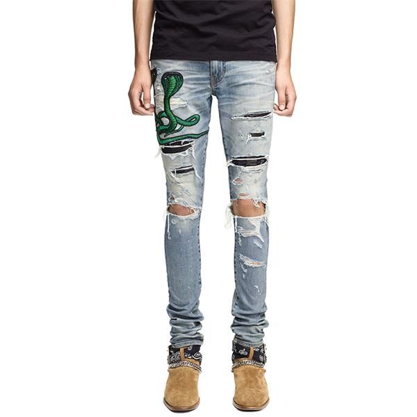 19ss mens ripped jeans pants dilapidated and retro hip hop denim novelty jeans fear of god mens 2020 luxury designer clothes, Blue
19ss mens ripped jeans pants dilapidated and retro hip hop denim novelty jeans fear of god mens 2020 luxury designer clothes, Blue