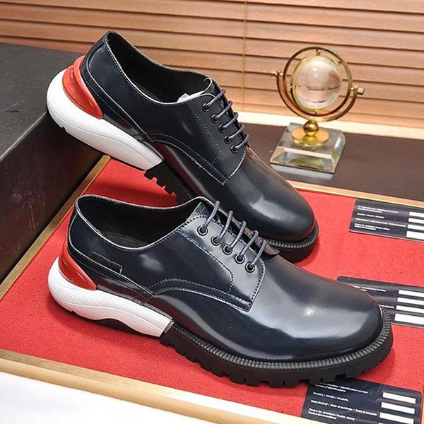 men 's shoes herren luxus marken schuhe formal wedding office design round toe thick sole shoes sneakers lace up derby sho, Black
men 's shoes herren luxus marken schuhe formal wedding office design round toe thick sole shoes sneakers lace up derby sho, Black