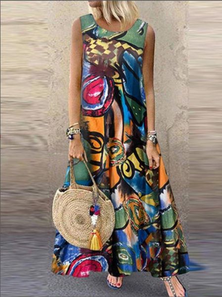 women graffiti print dress boho summer sleeveless o neck loose dressess robe elegant party long maxi dress vestidos plus size, Black;gray
women graffiti print dress boho summer sleeveless o neck loose dressess robe elegant party long maxi dress vestidos plus size, Black;gray