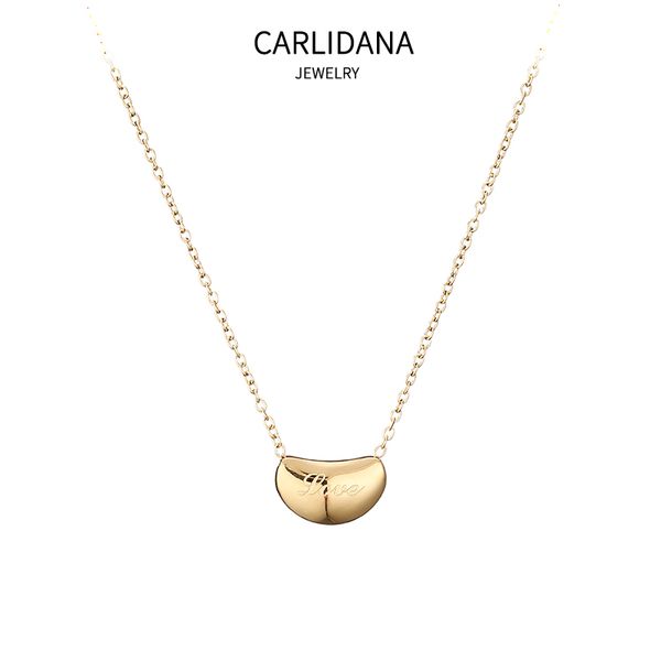 engraved love alphabet small gold bean necklace design ipg18k gold-plated titanium steel beans minimalist lucky clavicle chain, Silver
engraved love alphabet small gold bean necklace design ipg18k gold-plated titanium steel beans minimalist lucky clavicle chain, Silver