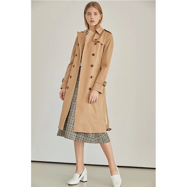 workplace coat 2020 new autumn and winter british style pure color windbreaker double-breasted mid-length ladies top, Tan;black
workplace coat 2020 new autumn and winter british style pure color windbreaker double-breasted mid-length ladies top, Tan;black