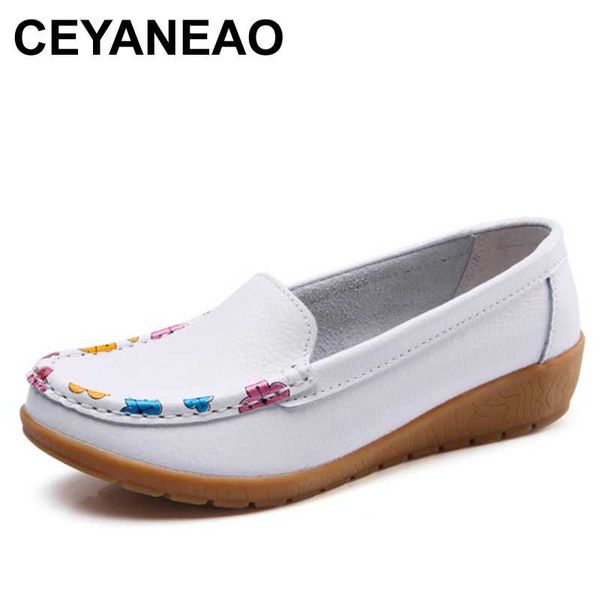 ceyaneao women flats shoes 2020 split leather women casual shoes fashion autumn shallow breathable soft printing, Black
ceyaneao women flats shoes 2020 split leather women casual shoes fashion autumn shallow breathable soft printing, Black