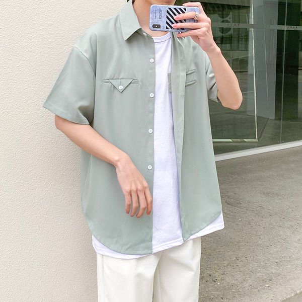 design placket 2020 summer men's loose short sleeve hawaiian shirt social camisa masculina streetwear clothes shirts size s-2xl, White;black
design placket 2020 summer men's loose short sleeve hawaiian shirt social camisa masculina streetwear clothes shirts size s-2xl, White;black