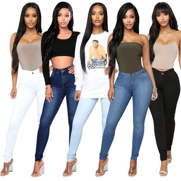 designer womens jeans 2020 new arrival womens solid color skinny slim stretch jeans ladies casual pencil pants 5 styles, Blue
designer womens jeans 2020 new arrival womens solid color skinny slim stretch jeans ladies casual pencil pants 5 styles, Blue