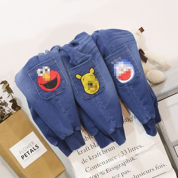 2020 new boy's and jeans cartoon printed washed knitted velvet casual children's jeans, Blue
2020 new boy's and jeans cartoon printed washed knitted velvet casual children's jeans, Blue