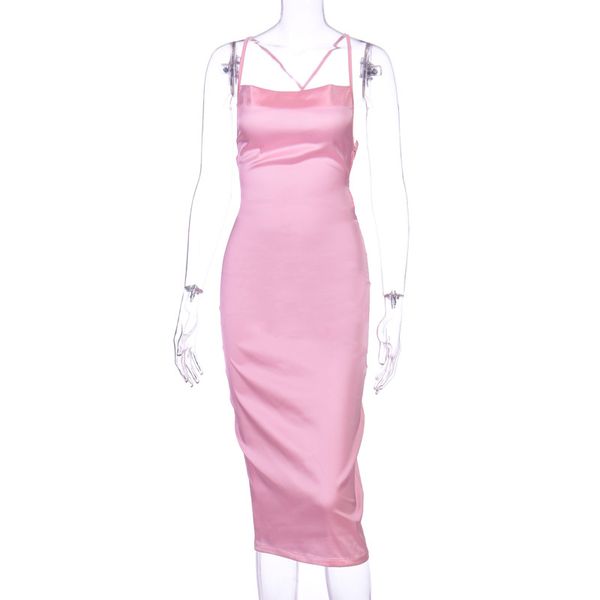2020 spring and summer european and american cross-border new womens halter backless thin belt hip dress women, White;black
2020 spring and summer european and american cross-border new womens halter backless thin belt hip dress women, White;black