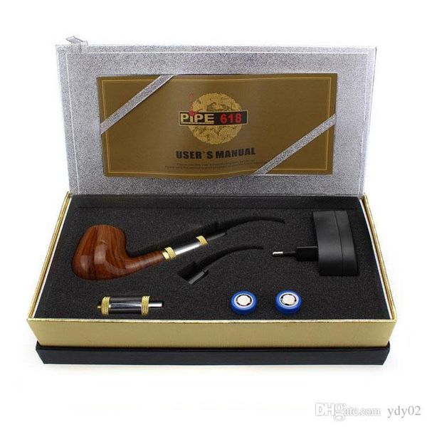Top quality E Pipe 618 e cigarettes starter kit e cigs healthy smoking pipe style two 18350 battery dry herb Vaporizer vape mod
Top quality E Pipe 618 e cigarettes starter kit e cigs healthy smoking pipe style two 18350 battery dry herb Vaporizer vape mod